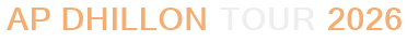 AP Dhillon Tour 2026